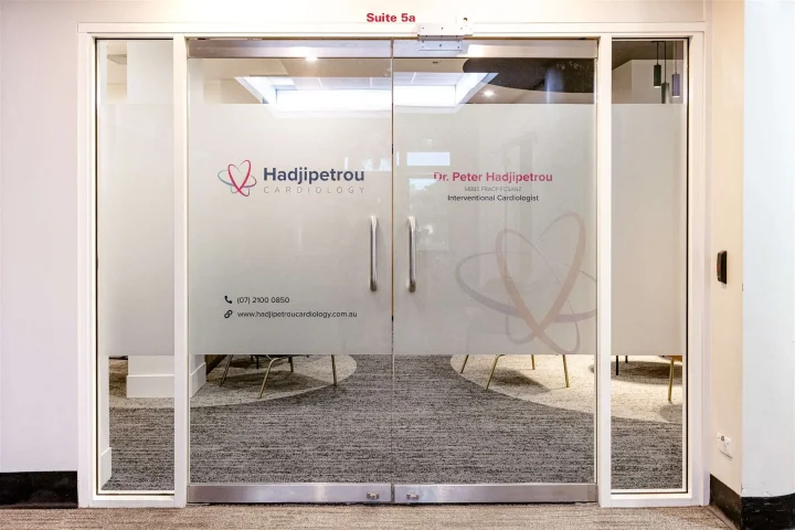 Clinic's main entrance at Brisbane's Greenslopes Hospital